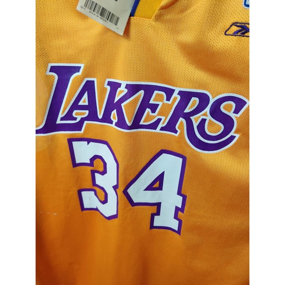 NEW SHAQUILLE O'NEAL LA LAKERS JERSEY REEBOK XL - Picture 5 of 8